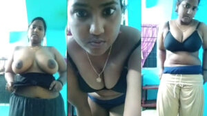 Tamil hard big boob innocent girl showing her assets