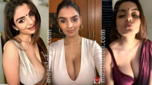 Busty Anveshi jain hottest live showing big boobs compilation