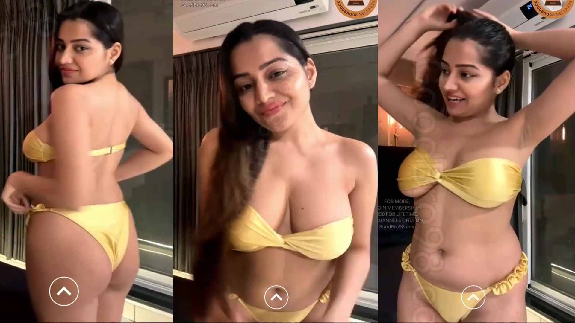 Simran Kaur showing cleavage boobs & deep naval app live