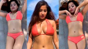 Insta model Simran Kaur nude bikini app video