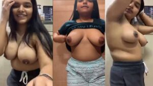 NRI big boobs college girl stripping tops nude