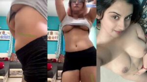 Gunjan Aras new app video dancing & showing under boobs