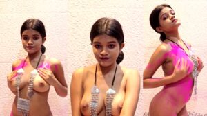 Amaira Roy nude wearing holi colors